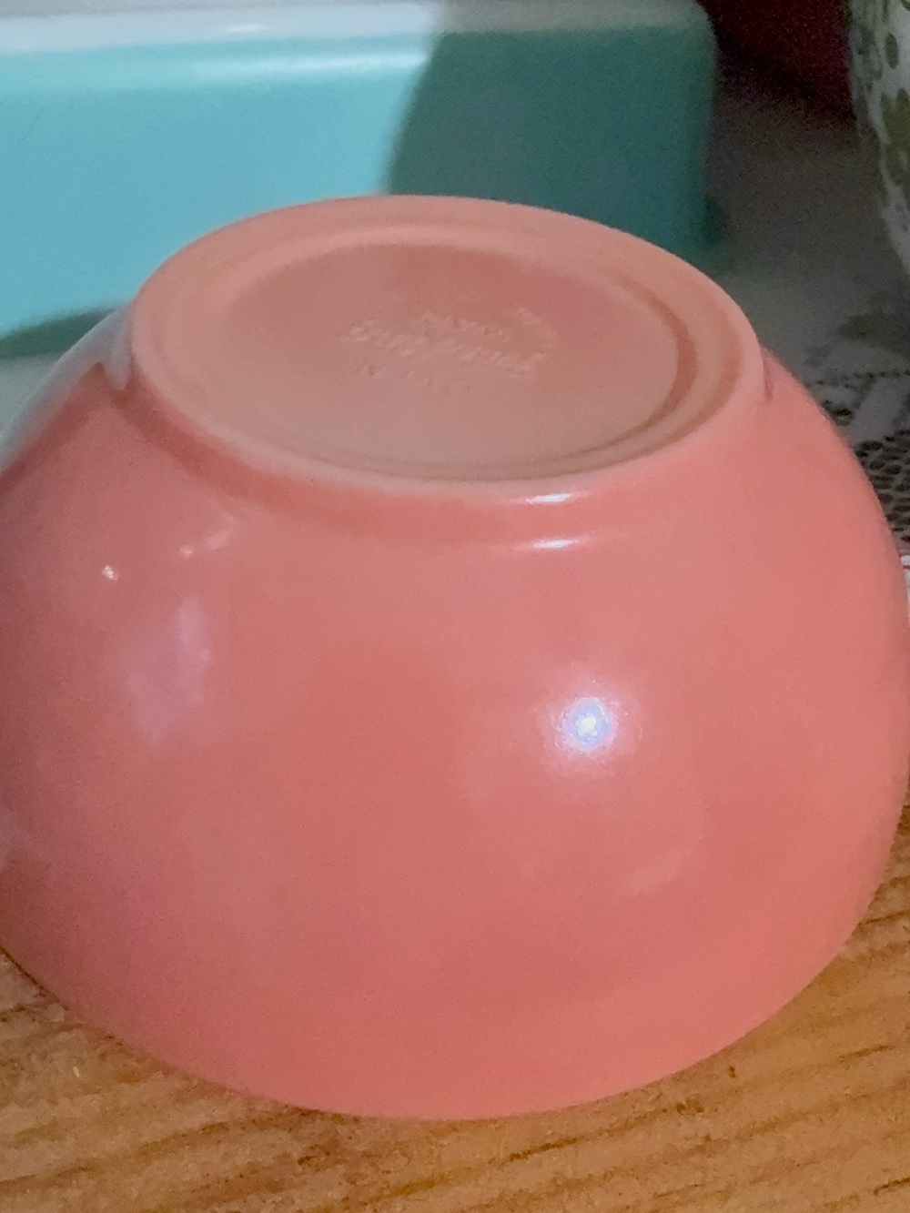 Fire King Pink rose mauve chili Bowl HTF